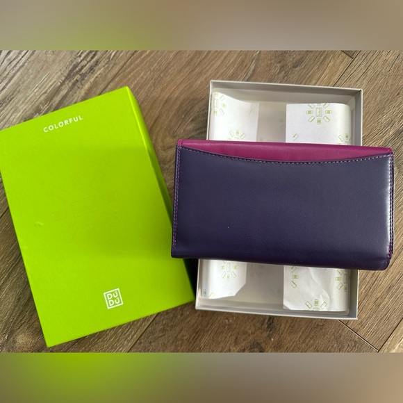 Dudu Multicolored Calfskin Wallet/Clutch from Italy - Picture 2 of 8